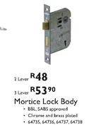 Mortice Lock Body-2 Lever