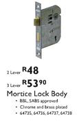 Mortice Lock Body-3 Lever