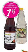 Safari Brown Or White Spirit Vinegar-750ml Each