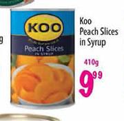Koo Peach Slices In Syrup-410g