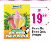 Hermes Flat Bottom Cones Assorted-28's