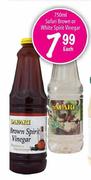 Safari Brown Or White Spirit Vinegar-750ml Each