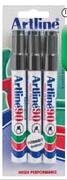 Artline Permanant Markers-3's Pack