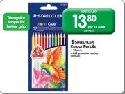 Steadtler Triangular Colour Pencil-12's Pack