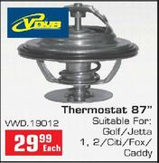 Thermostat 87" For Golf/Jetta 1 & 2/Citi/Fox/Caddy(VWD19012)