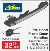Left hand Front Door Handles For Golf/Jetta 1 & 2(VWD16306)