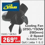 Cooling Fan(250/150W 280mm) 2Speed For Golf/Jetta 1&2(VWD19053)