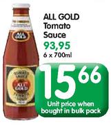 All Gold Tomato Sauce - 1 x 700ml