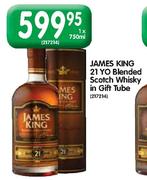 James King 21 YO Blended Scotch Whisky in Gift Tube - 1 x 750ml