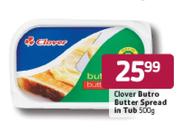 Clover Butro Butter Spread In Tub-500g