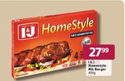 I&J Home Style Rib Burger-400g