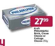 Kraft Philadelphia Brick, Cream Cheese Or Cottage Cheese-250g