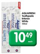 Aquafresh Toothpaste Intense White-100ml Each