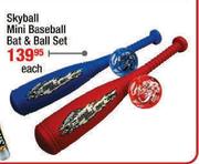 Skyball Mini Baseball Bat & Ball Set-Each