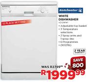 Kelvinator White Dishwasher