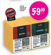 3 Pack Gouda Or Cheddar Cheese-Per Kg