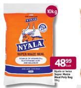 Nyala Or Iwisa Super Maize Meal Poly Bag-10kg Each