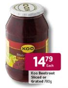 Koo Beetroot Sliced Or Grated-780g Each