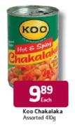 Koo Chakalaka Assorted-410g Each