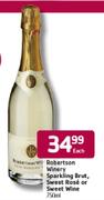 Robertson Winery Sparkling Brut,Sweet Rose Or Sweet Wine-750ml Each