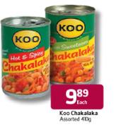 Koo Chakalaka Assorted-410g Each
