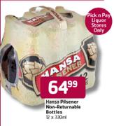 Hansa Pilsener Non-Returnable Bottles-12x330ml