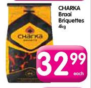 Charka Braai Briquettes-4kg Each