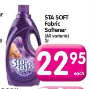 STA Soft Fabric Softner-2L Each