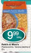 Fatti's & Moni's Small Pasta Shells-500g
