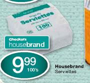 Housebrand Serviettes-100's