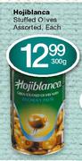 Hojiblanca Stuffed Olives Assorted-300g Each