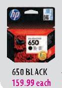HP 650 Black Each