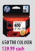 HP 650 Tri Colour Each