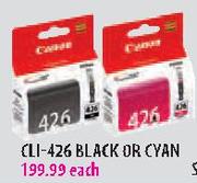 Canon CLI-426 Black or Cyan Each