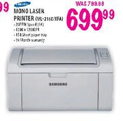 Samsung Mono Laser Printer(ML-2160/XFA)