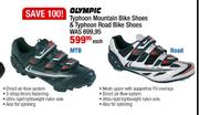 First Ascent Olympic Typhoon Mountain Bike Shoes & Typhoon Road Bike Shoes-Each 