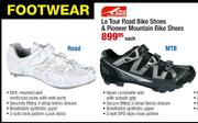 First Ascent Le Tour Road Bike Shoes & Pioneer Mountain Bike Shoes-Each