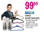 8 Pack Velvet Hangers