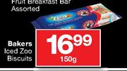 Bakers Iced Zoo Biscuits-150g