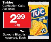 Tuc Savoury Biscuits Assorted-21g Each