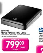 Seagate Portable HDD USB 2-750GB