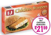I & J Chicken Burgers-400gm
