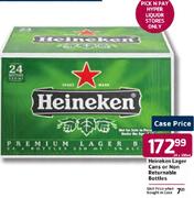 Heineken Lager Cans Or Non Returnable Bottles-24X330Ml