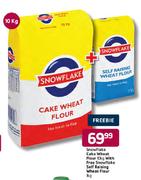 Snowlake Cake Whaet Flour-10kg with Free Snowflake Self Raising Wheat Flour-1kg