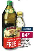 Borgess Extra Virgin Olive Oil-1Ltr Plus Borgess Extra Olive Oil-250ml Free