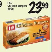 I&J Chicken Burgers-400g 