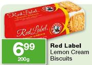 Red Label Lemon Cream Biscuits-200g
