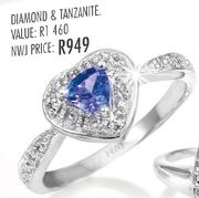 Diamond & Tanzanite Ring