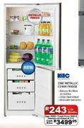 KIC Metallic Combi Fridge-238Ltr