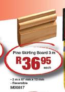 Carpentary Pine Skirting Board-3m